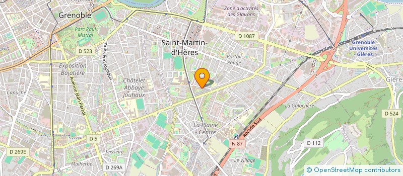 localisation de l'entreprise ALOHA 2004  SAINT-MARTIN-D'HERES