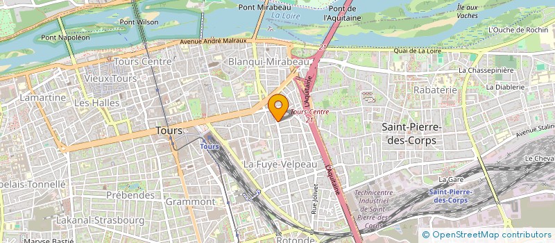 localisation de l'entreprise ALOHA 21  TOURS