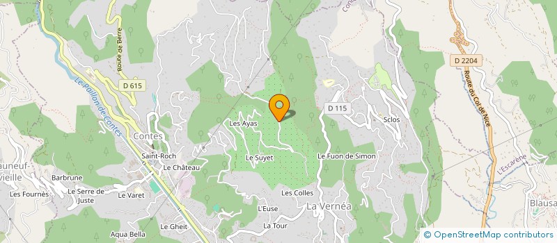 localisation de l'entreprise ALOHA à CONTES