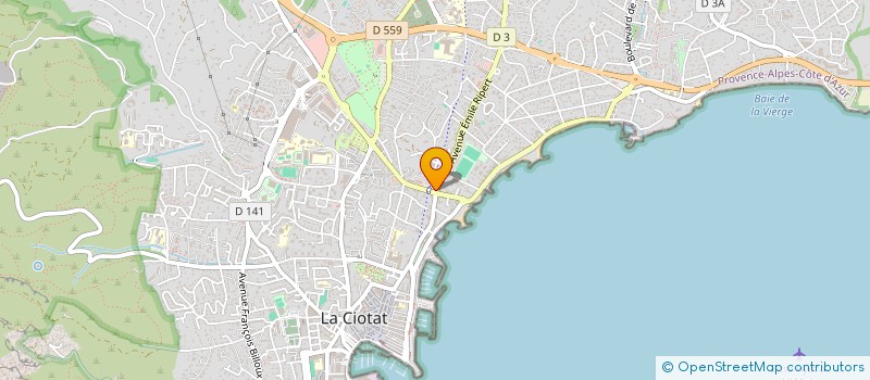 localisation de l'entreprise ALOHA à LA CIOTAT