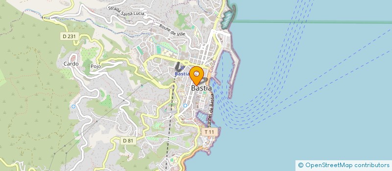 localisation de l'entreprise ALOHA à BASTIA