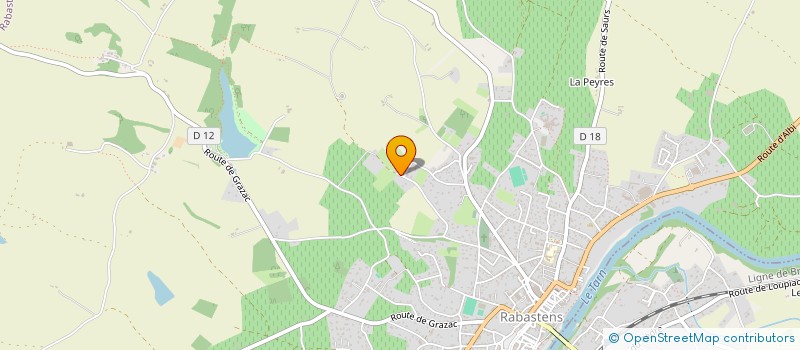 localisation de l'entreprise ALOHA à RABASTENS