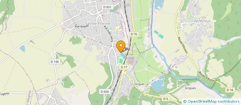 localisation de l'entreprise ALOHA  SAINTE-FLORINE