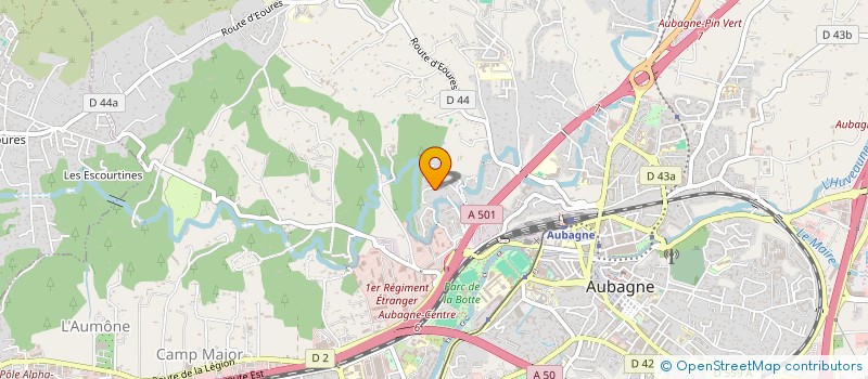 localisation de l'entreprise ALOHA  AUBAGNE