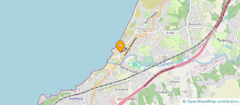 localisation de l'entreprise ALOHA BIDEA à BIDART