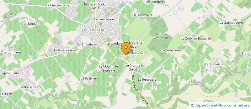 localisation de l'entreprise ALOHA FERMETURES  LE LANDREAU