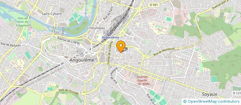 localisation de l'entreprise ALOHA IMMOBILIER à ANGOULEME