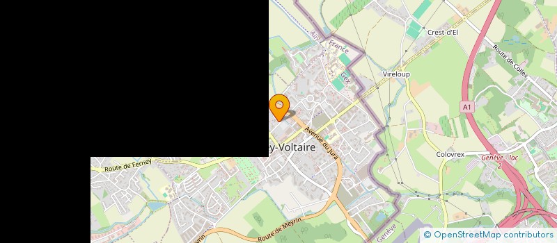 localisation de l'entreprise ALOHA LEMAN à FERNEY-VOLTAIRE