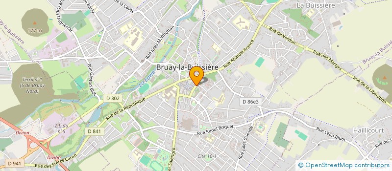 localisation de l'entreprise ALOHA PERMIS à BRUAY-LA-BUISSIERE