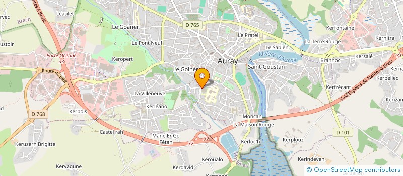 localisation de l'entreprise ALOHA SAUVETAGE ET SECOURISME à AURAY