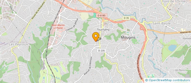 localisation de l'entreprise ALOHA SOIN SERENITE  MOUGINS