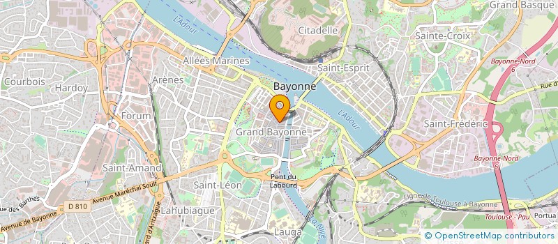 localisation de l'entreprise ALOHA TAXI 64 à BAYONNE