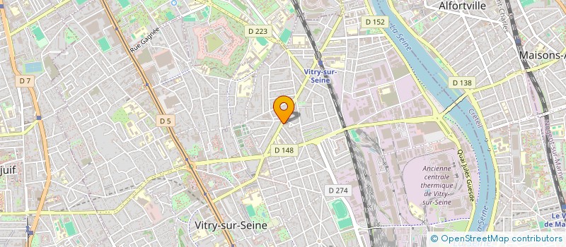 localisation de l'entreprise ALOHANY NSM à VITRY-SUR-SEINE