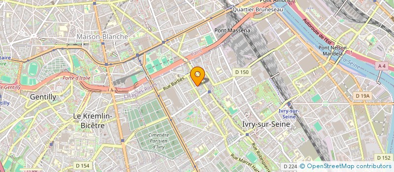 localisation de l'entreprise ALOHAS à IVRY-SUR-SEINE