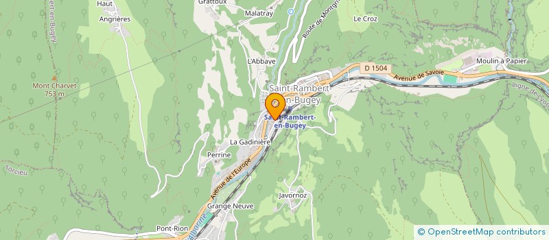 localisation de l'entreprise ALOI PLASTICS à SAINT-RAMBERT-EN-BUGEY