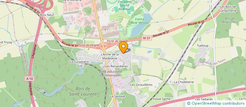 localisation de l'entreprise ALOIN MICHEL HOLDING  CHAMBRAY-LES-TOURS