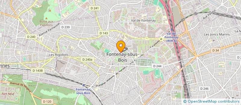 localisation de l'entreprise ALOIS BONNAUD ET LEON MORISSET à FONTENAY-SOUS-BOIS