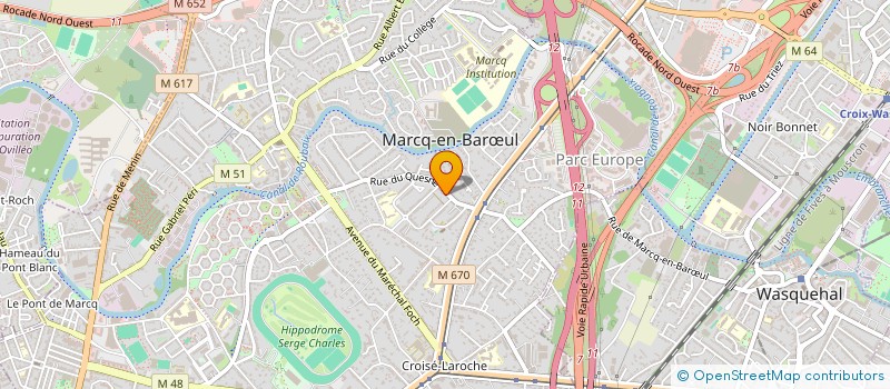 localisation de l'entreprise ALOISEOBAM à MARCQ-EN-BARŒUL