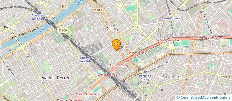 localisation de l'entreprise ALOM à CLICHY