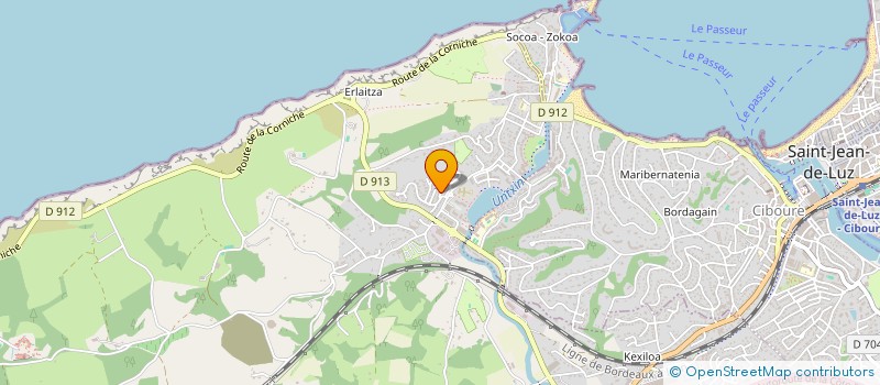 localisation de l'entreprise ALOMAY  URRUGNE