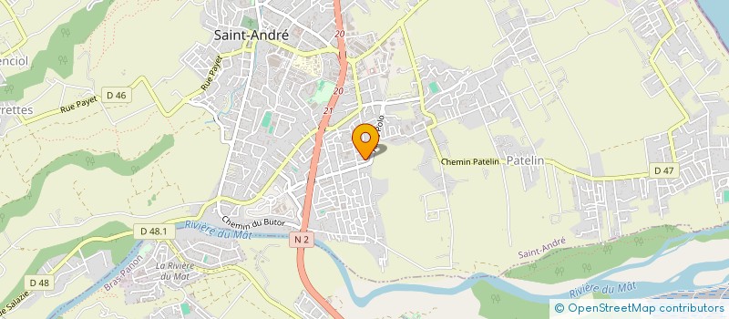 localisation de l'entreprise ALON BOUGE ENSEMB à SAINT-ANDRE