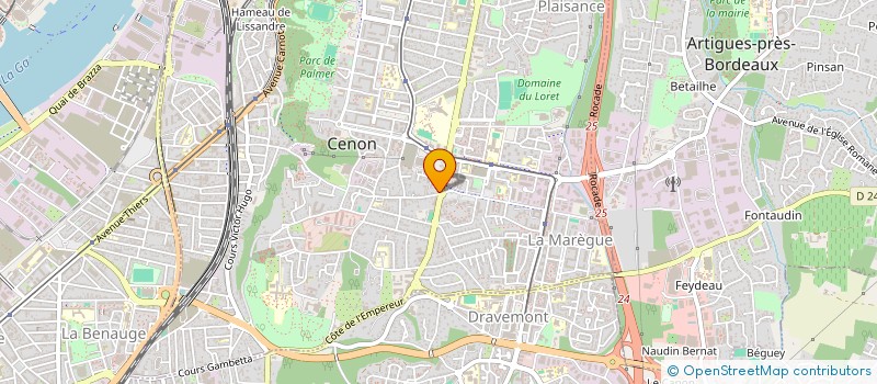 localisation de l'entreprise ALONA  CENON