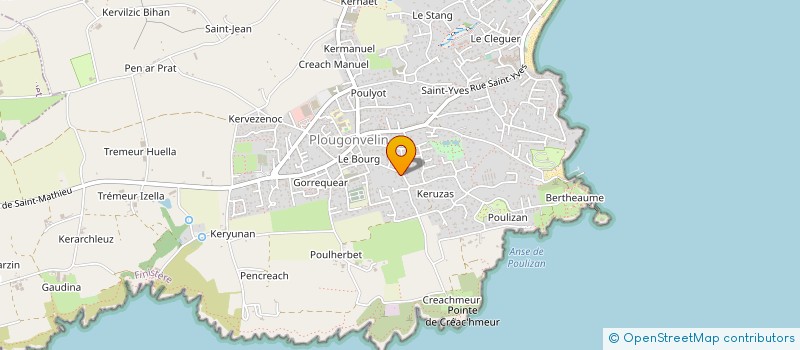 localisation de l'entreprise ALONG-TRACK  PLOUGONVELIN