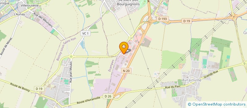 localisation de l'entreprise ALOPAL  AVRAINVILLE