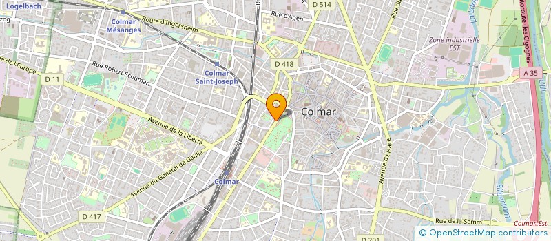 localisation de l'entreprise ALORS MINCE SARL à COLMAR