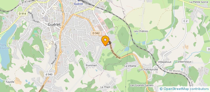 localisation de l'entreprise ALORS ON DANSE à GUERET