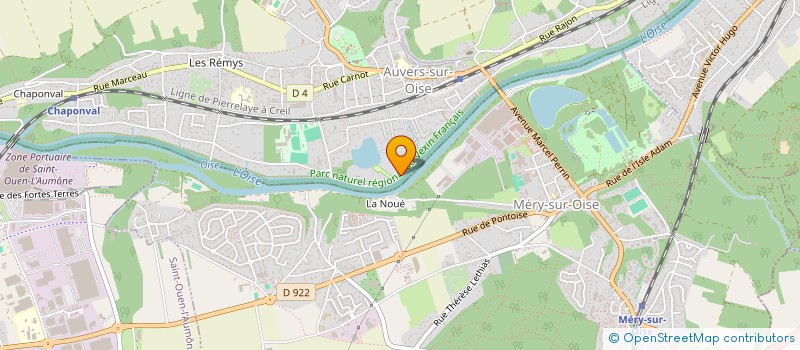 localisation de l'entreprise ALORS ON DANSE - DANSE SPORTIVE AUVERSOISE  AUVERS-SUR-OISE