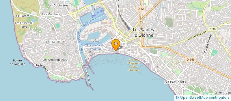 localisation de l'entreprise ALOTIN à LES SABLES D'OLONNE