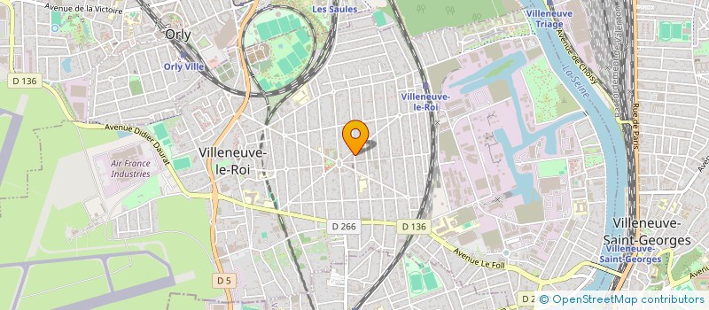 localisation de l'entreprise ALOUDIAGUE COIFFURE  VILLENEUVE-LE-ROI