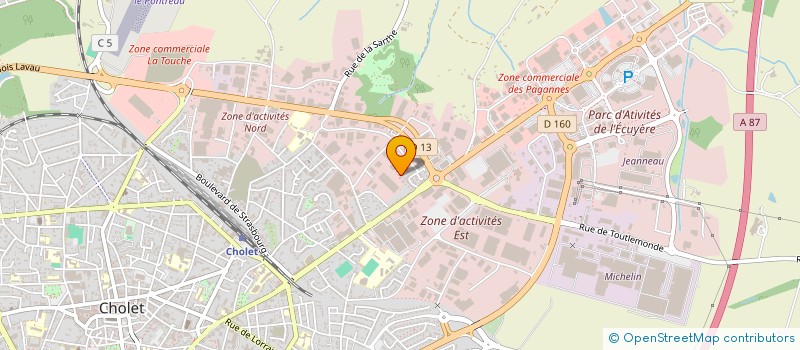 localisation de l'entreprise ALOUER VAISSELLE à CHOLET