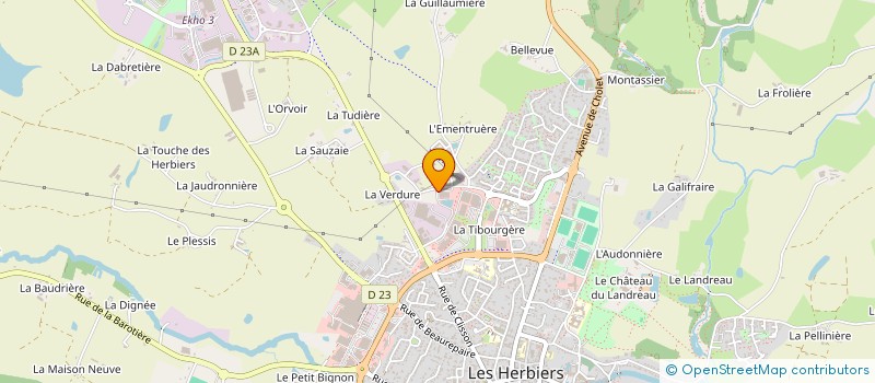 localisation de l'entreprise ALOUETTE BOWLING à LES HERBIERS