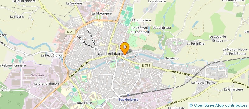 localisation de l'entreprise ALOUETTE TELECOM à LES HERBIERS