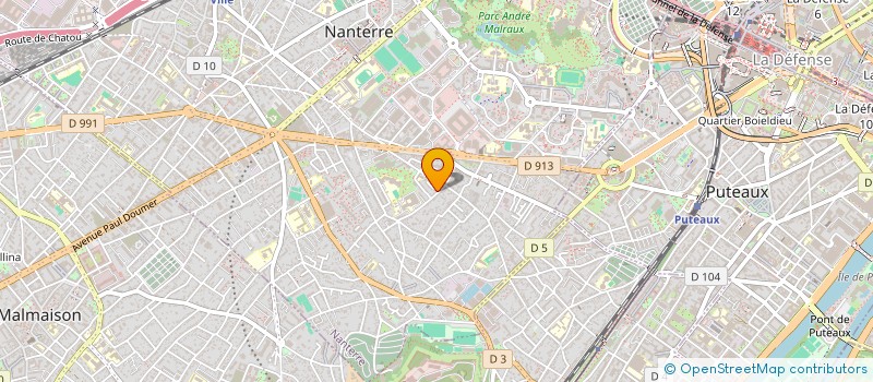 localisation de l'entreprise ALOUETTES  NANTERRE