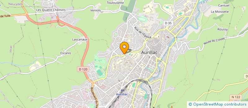 localisation de l'entreprise ALOUETTES G.V. à AURILLAC