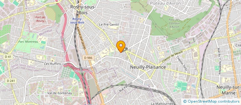 localisation de l'entreprise ALOY à ROSNY-SOUS-BOIS