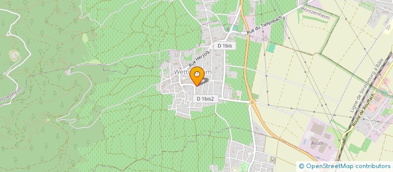 localisation de l'entreprise ALOYSE ROECKLIN ET CIE à WETTOLSHEIM