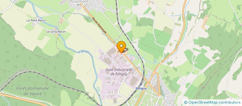 localisation de l'entreprise ALP à POLIGNY
