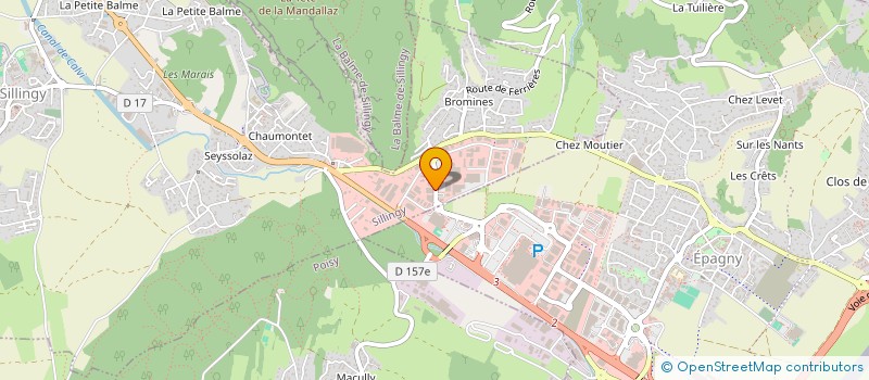 localisation de l'entreprise ALP  SILLINGY