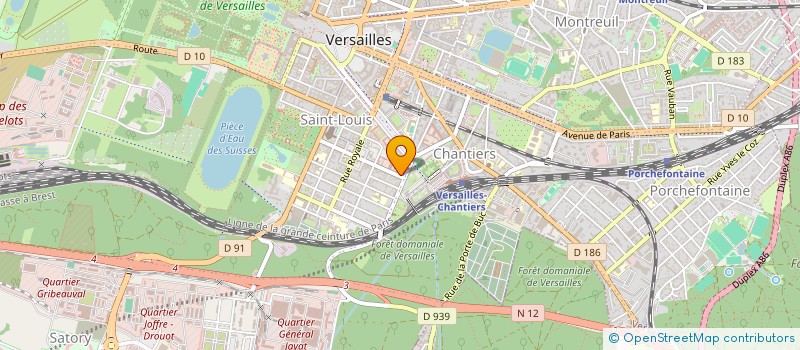 localisation de l'entreprise ALP à VERSAILLES