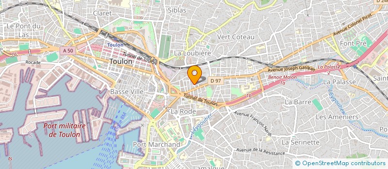 localisation de l'entreprise ALP  TOULON