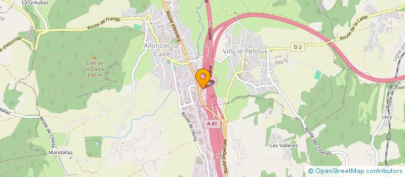 localisation de l'entreprise ALP'AMELIA  VILLY-LE-PELLOUX