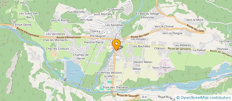 localisation de l'entreprise ALP'ARCHITECTURE  TANINGES