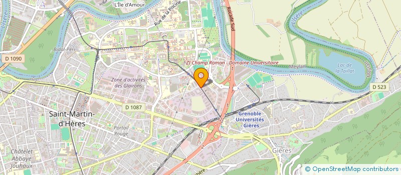 localisation de l'entreprise ALP'AUDIO à SAINT-MARTIN-D'HERES