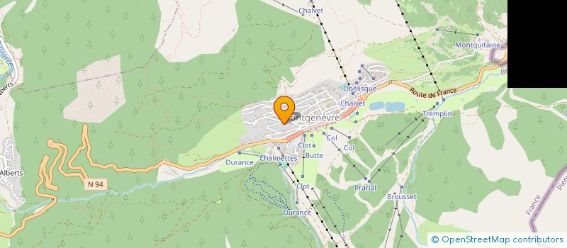 localisation de l'entreprise ALP'AZUR  MONTGENEVRE