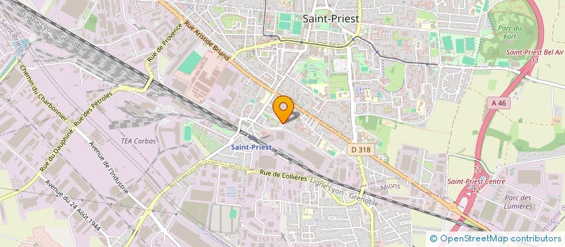 localisation de l'entreprise ALP AZUR PLOMBERIE  SAINT-PRIEST