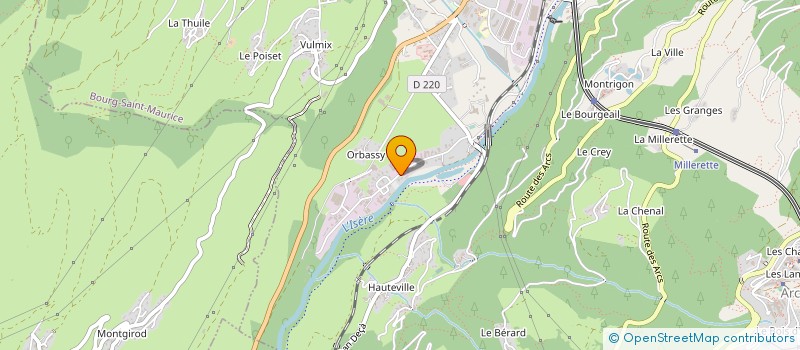 localisation de l'entreprise ALP'BATIMENT à BOURG-SAINT-MAURICE